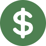 Green dollar sign icon